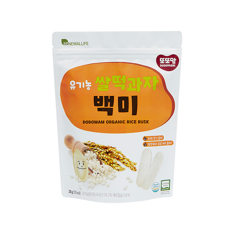 리뉴얼라이프 또또맘 쌀떡과자 백미 (20g/1봉)