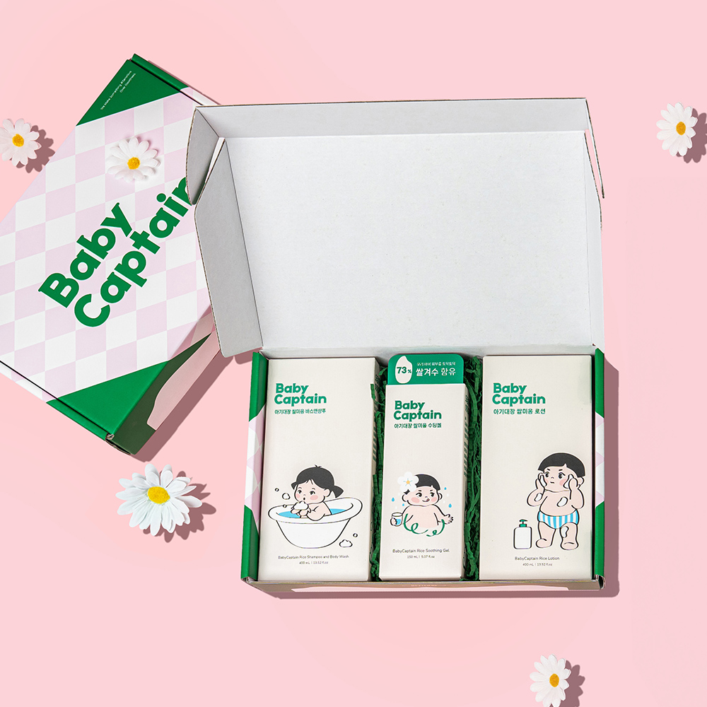 아기대장 몽글몽글 쌀미음 첫상 기프트 박스