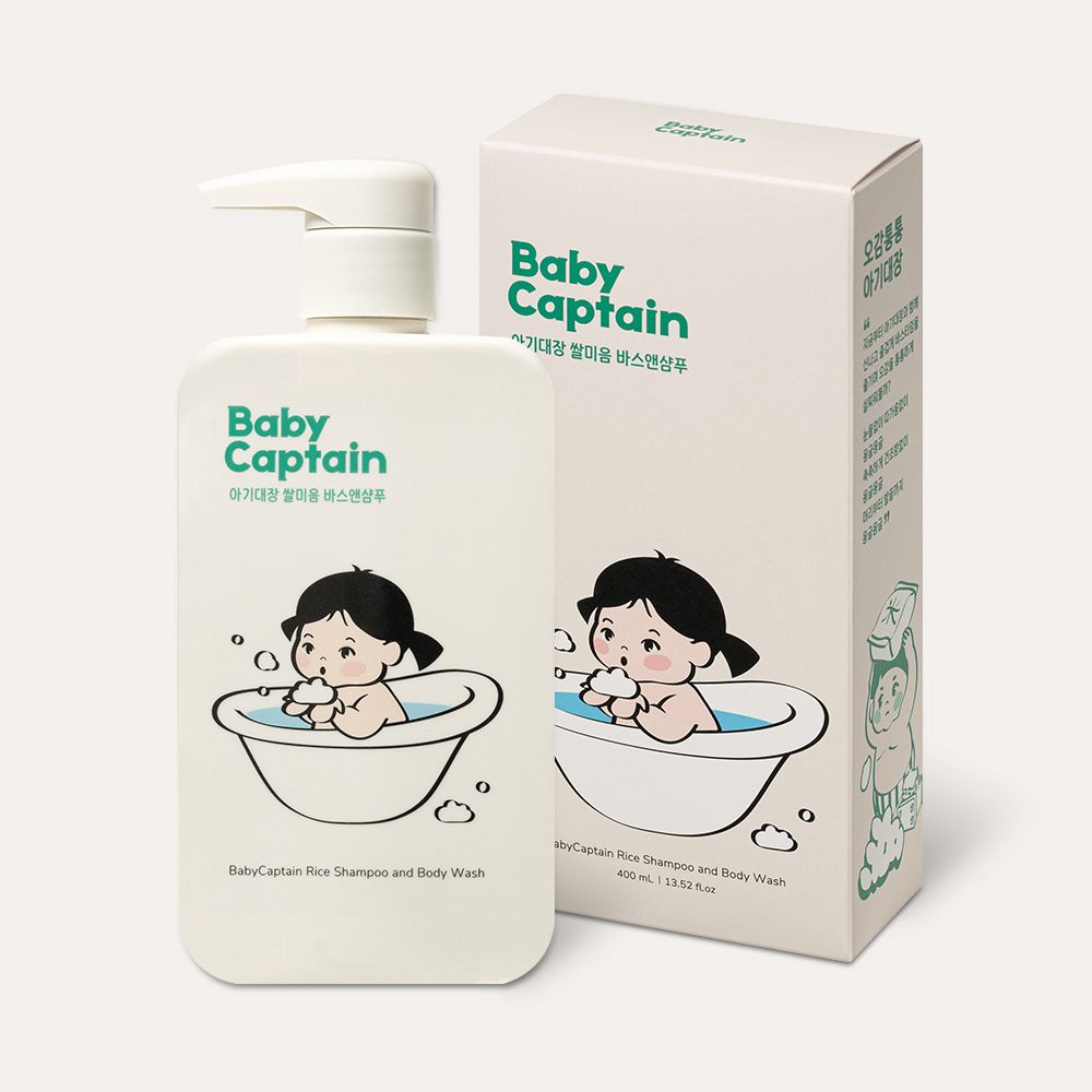 아기대장 쌀미음 비건 바스앤샴푸 400ml