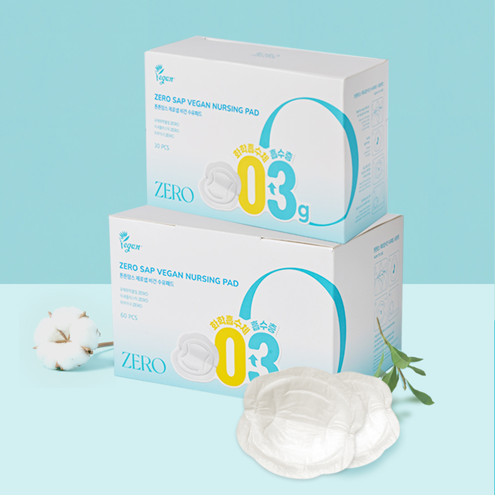 튼튼맘스 제로샙 비건 프리미엄 수유패드 30매/60매