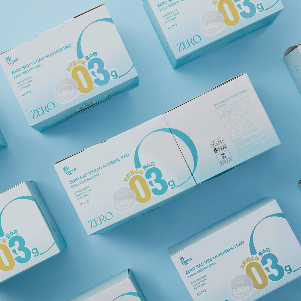 튼튼맘스 제로샙 비건 프리미엄 수유패드 30매/60매
